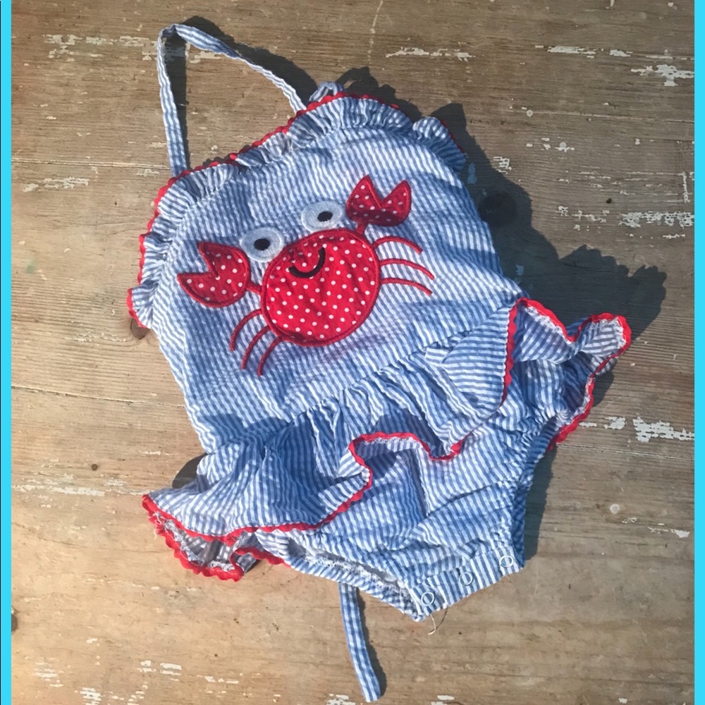 Lil Cactus Crab Swimsuit 6-12 Month